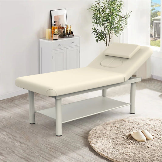 Willemien 75" Professional Massage Table Beauty Lash Facial Care Bed Tattoo Spa Bed With Metal Legs