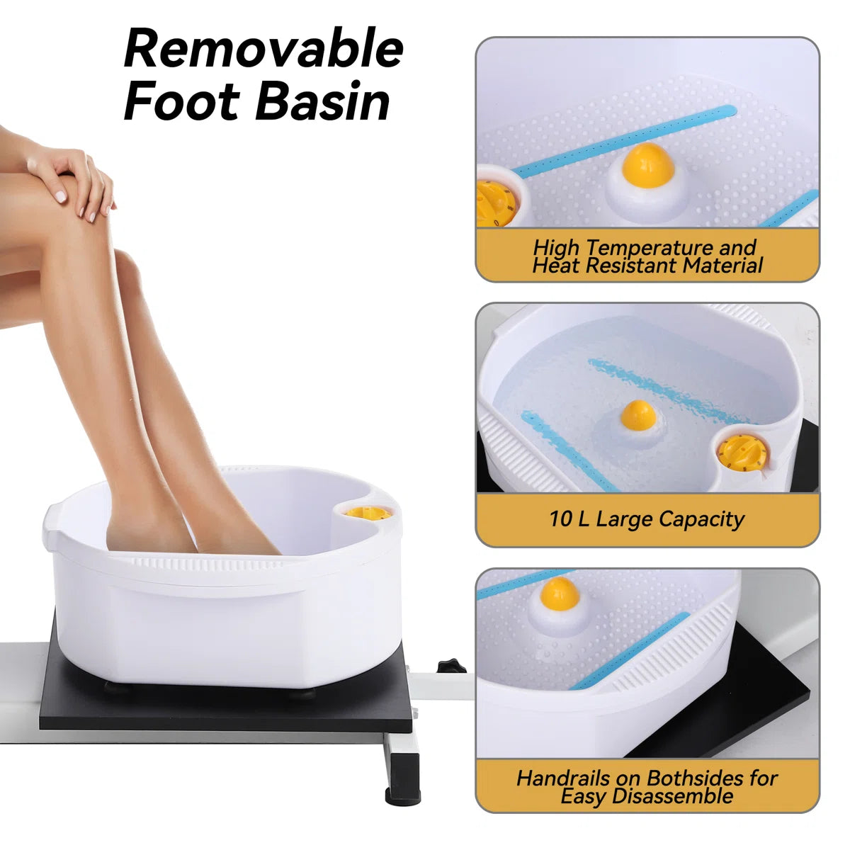 360 Degree Swivel Foot Spa Chair, Hydraulic Pedicure Chair For Massage Shop