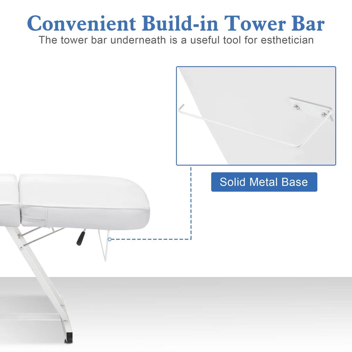 Beauty Spa Facial Salon Tattoo Adjustable Massage Bed Recliner